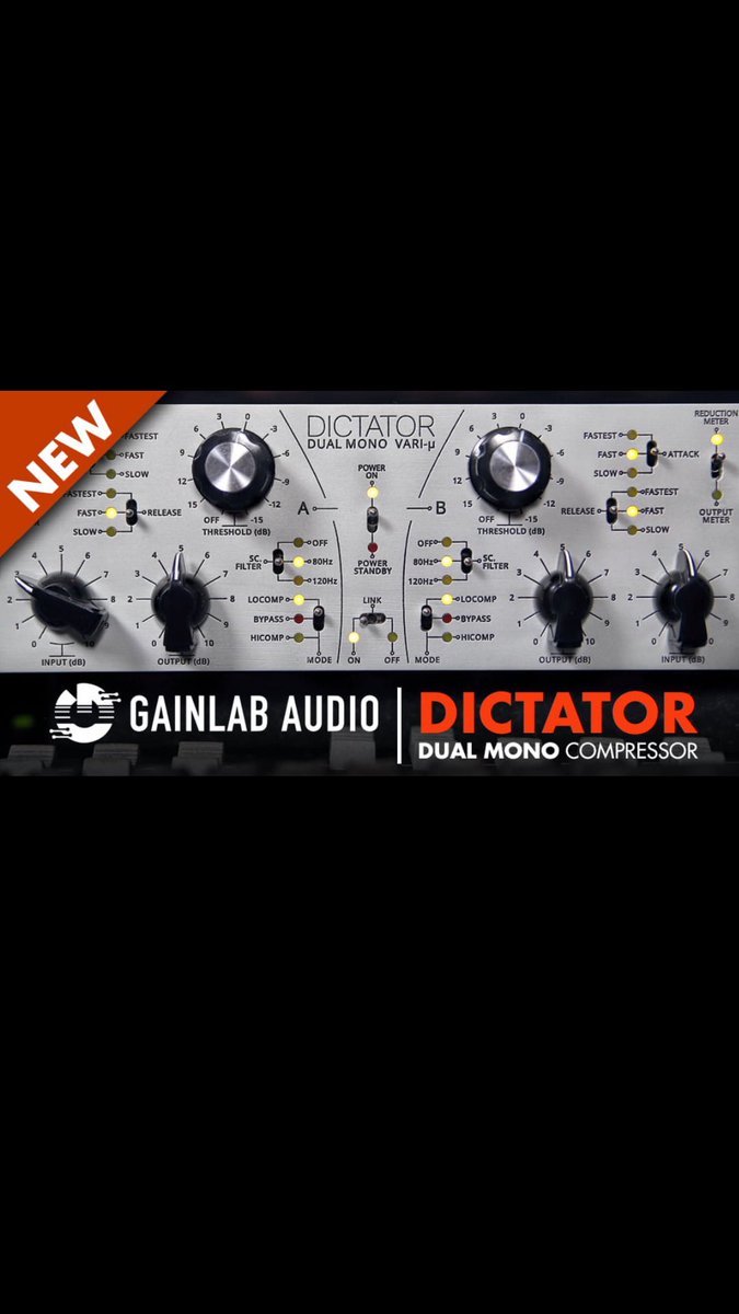 NEW Dual Mono DICTATOR from Gainlab Audio : bit.ly/3EY61Vz