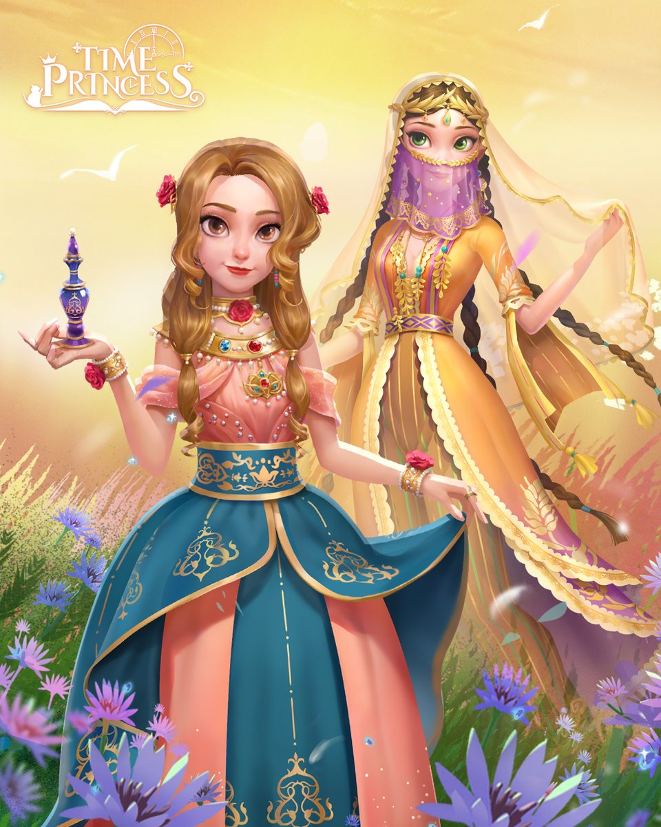 Timeprincessen's tweet photo. Thorns are not the only things hidden beneath the roses. What appears weak may actually be the strongest. 🌹

Dance, and the smiles of the people around you shall light up the world. 💃

You can obtain these stunning outfits from our upcoming story! ✨

#timeprincess #dressup https://t.co/sDmWhV19am