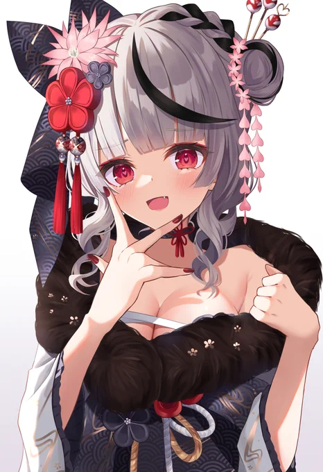 めちゃかわお正月衣装クロヱちゃん🎍
#さかまた飼育日記 