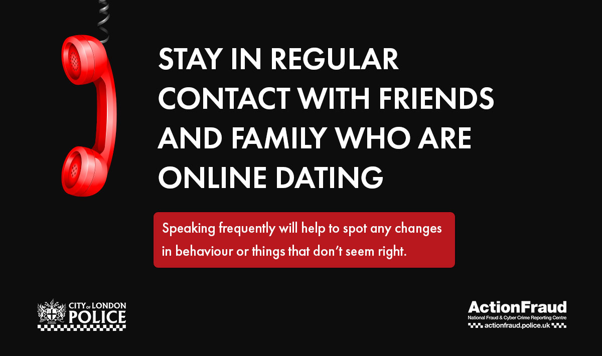 Today we launch a new campaign urging family members of online daters to help protect their relatives from becoming a victim of romance fraud by spotting the tell tale signs 🖥️💳💔

Find out how you can help ➡️ cityoflondon.police.uk/news/city-of-l…