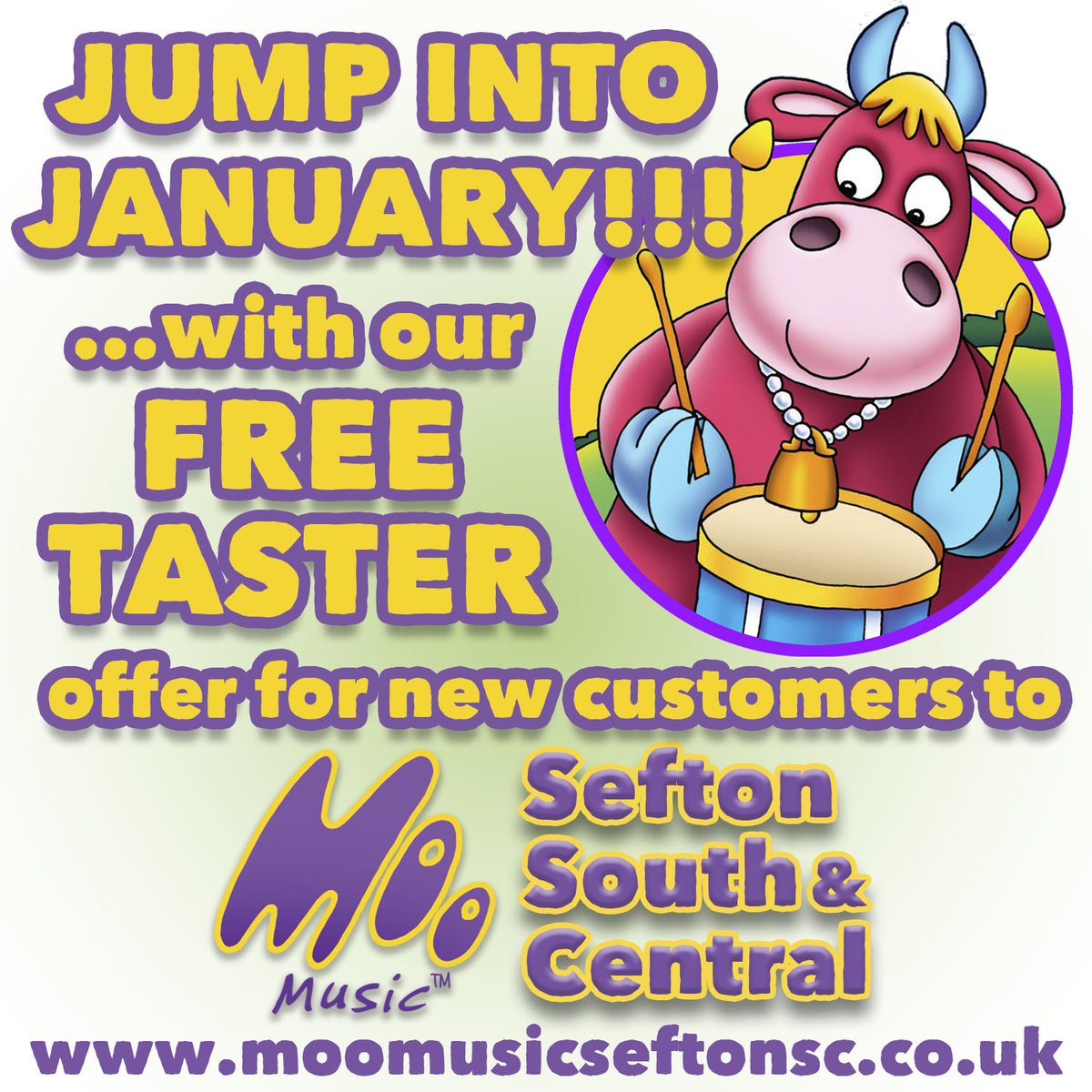 mooseftonsc's tweet image. ⭐️👉GIVE MOO a GO!👈⭐️
&apos;PAY AS YOU GO&apos; now OPEN for all next weeks remaining spaces.We&apos;re delighted to offer FREE Taster session so give MOO a GO!🐮bookwhen.com/moomusiccwfm
FREE Taster session available for brand new customers to MOOMusicSeftonSC only. Subject to availability.