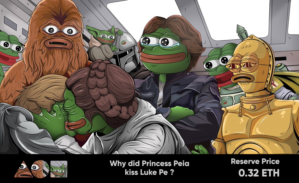 🔥New drop on @withFND🔥
Why did Princess Peia kiss Luke Pe ? 🐸

Price start from 0.32 ETH 👇👇

foundation.app/@M3021998/~/12…

#pepe #pepethefrog #PepeFam #pepefrog #PEPEnft #FrogFam #JAGGED #nftart #NFTCommunity #NFTdrop #NFTshills #FoundationNFT #NFTs