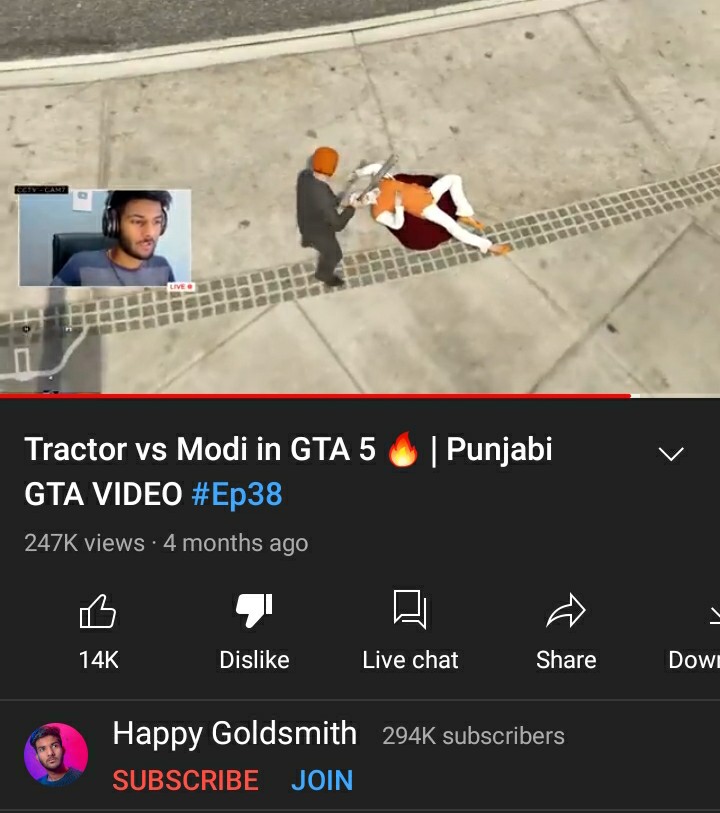 Sandeep__Parida's tweet photo. @AmitShah @HMOIndia @DelhiPolice @Uppolice @MIB_India  High time strict IT laws are required in India. Channel happy goldsmith is openly creating violent videos targeted towards our PM @narendramodi.  Channel link - https://t.co/fcjKugIQsK
Video link - https://t.co/9MBLZ6ylm8 https://t.co/s5ZKiMSF4M