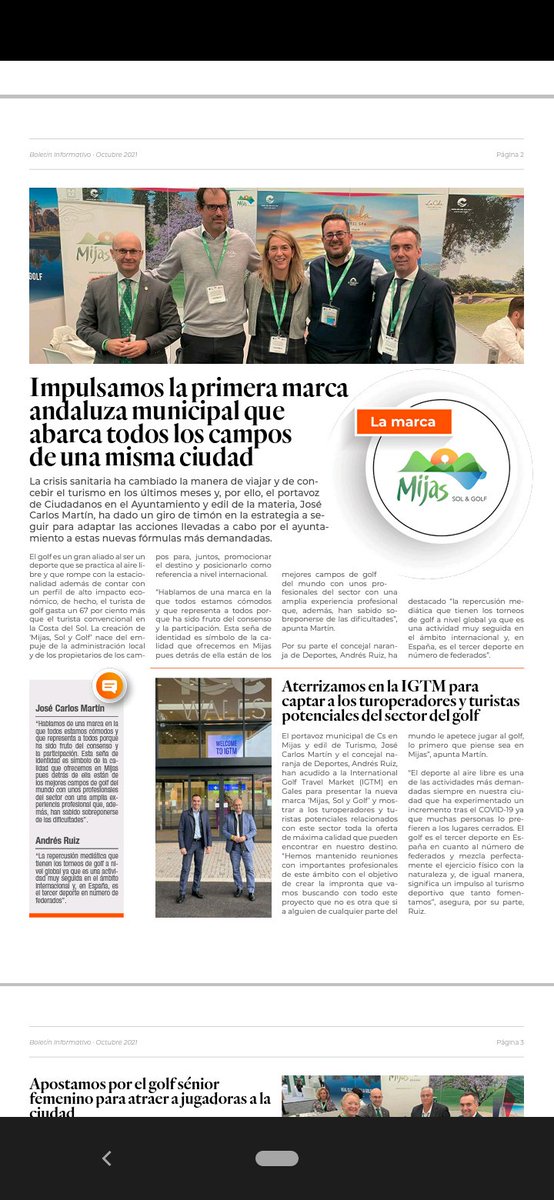 CsCostaSolCentr's tweet photo. 🍊Os presentamos el nuevo Boletín📥 mensual del grupo municipal de Ciudadanos Mijas. En este caso el del mes de Octubre.

👉Aquí podréis ver cada mes el trabajo de nuestros compañeros en el Ayuntamiento de Mijas💪

🧡¡No os lo podéis perder! https://t.co/BN8tfPcP92
