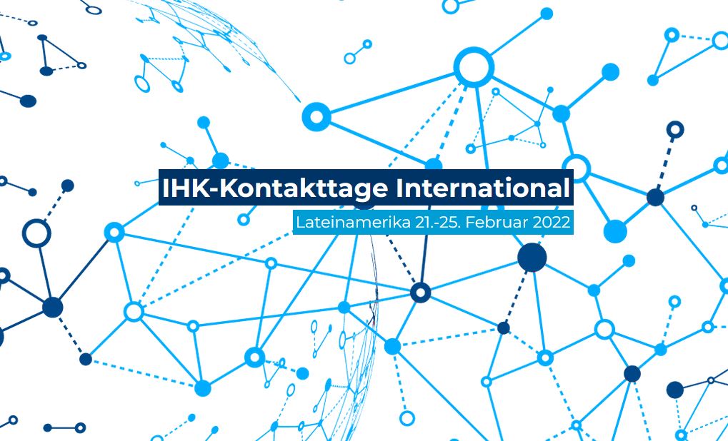 Die #IHK-Kontakttage vom 21. bis 25. Februar 2022 bieten Ihnen direkten Zugang zu den wichtigsten Wachstumsmärkten #Lateinamerikas. Nutzen Sie die Expertise der Spezialisten und vereinbaren Sie individuelle Beratungsgespräche! ihk-kontakttage.bayern