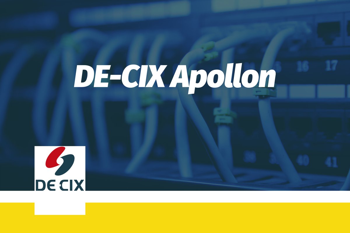 DECIX_ES's tweet photo. 💭 ¿Aún no conoces #DECIXApollon?
🔌 Es una plataforma de #interconexión basada en Ethernet, y se creó para gestionar el crecimiento constante del tráfico de datos y el aumento de clientes en las plataformas de @DECIX.
➕ℹ: https://t.co/c15Wrd80Q7 https://t.co/FcctMqCp7J