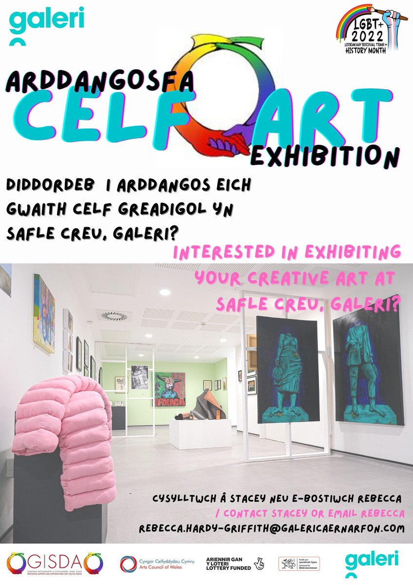 Gisdacyf's tweet photo. Have you seen this brilliant opportunity? 🎨✨ Get in touch with Stacey over our @LgbtGisda profile or send an e-mail at rebecca.hardy-griffith@galericaernarfon.com to ask any questions or to express an interest! https://t.co/OVlN6O00JF