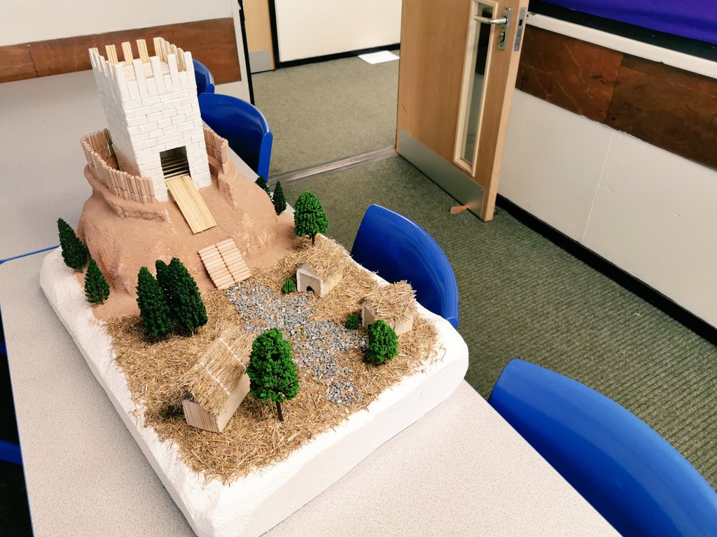 Well done to Julia K for her amazingly accurate and detailed early Norman castle model! <a href="/WalesHigh/">Wales High School</a> <a href="/WalesHistory/">Wales History</a>