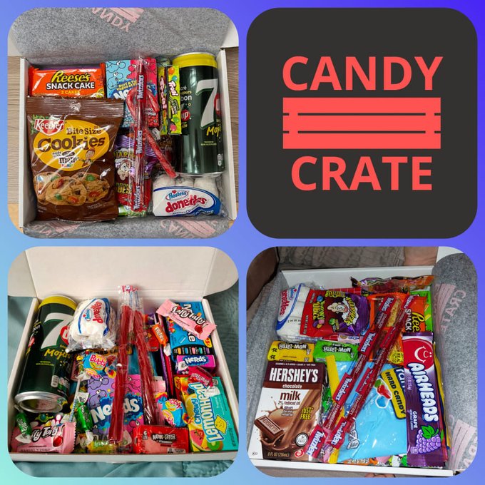 CandyCrate_'s tweet photo. We have an overstock on some items, so we're doing a 20% OFF discount on our Mystery Candy Crate (Includes 1 drink and 15 different American treats) until this SUNDAY! 

That's just £12 with FREE UK Delivery! 👀

BUY HERE - ttps://bit.ly/3G3LpMT https://t.co/vJa2E0Zk3O