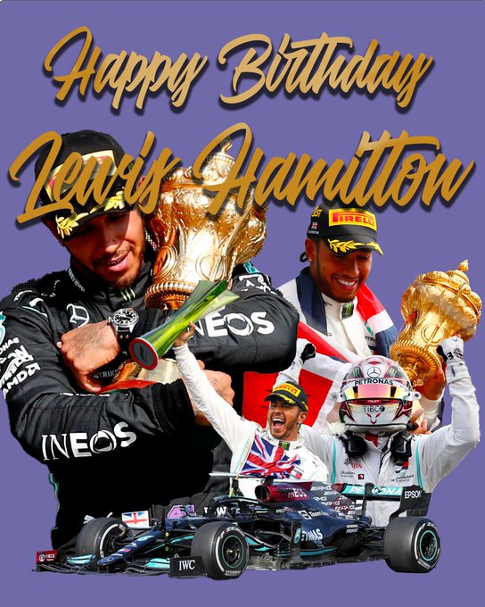 Happy 37th Birthday to 7x World Champion Lewis Hamilton 