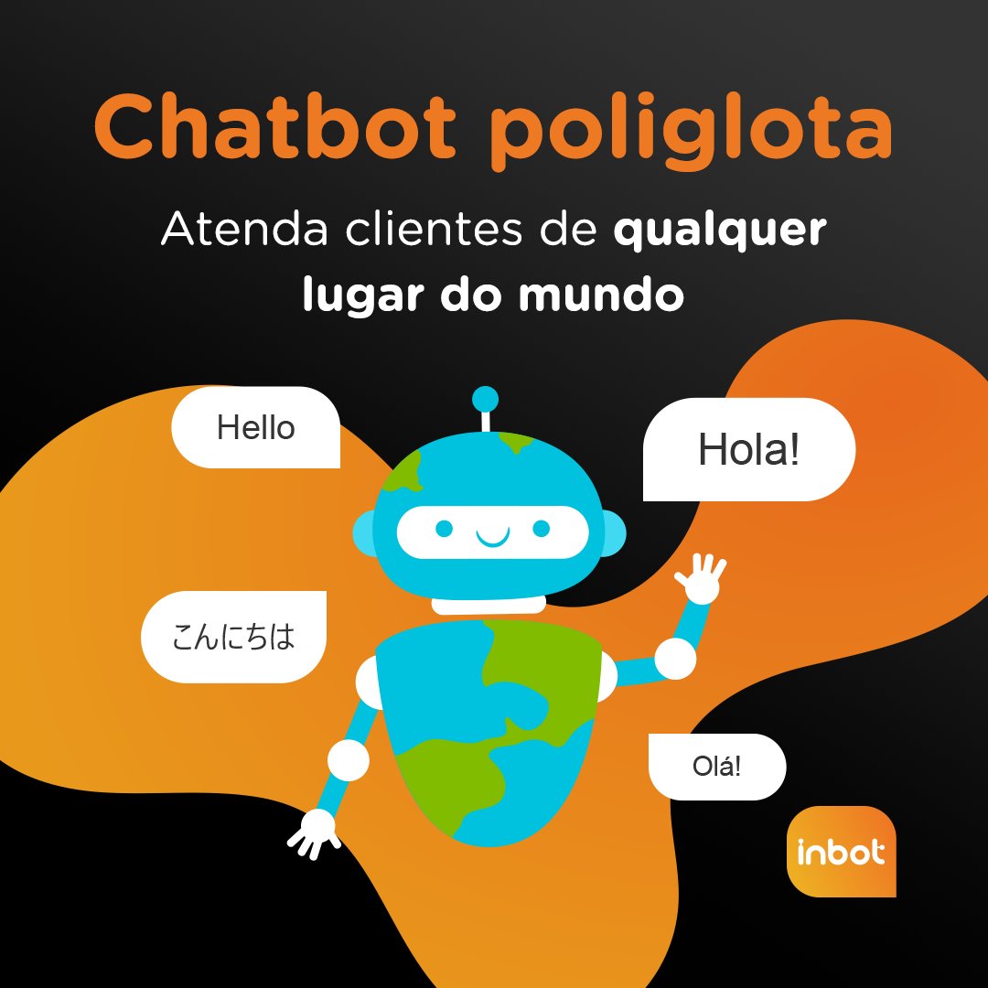 inbotbr's tweet photo. Você já pensou quantas possibilidades um bot poliglota pode oferecer para sua empresa?

#chatbots #inteligenciaartificial #bi #assistentevirtual #potencializandoresultados #tecnologiadigital #pln #machinelearning #aprendizadodemaquina #automacao #inbot #ia https://t.co/HUUG2zFEa3