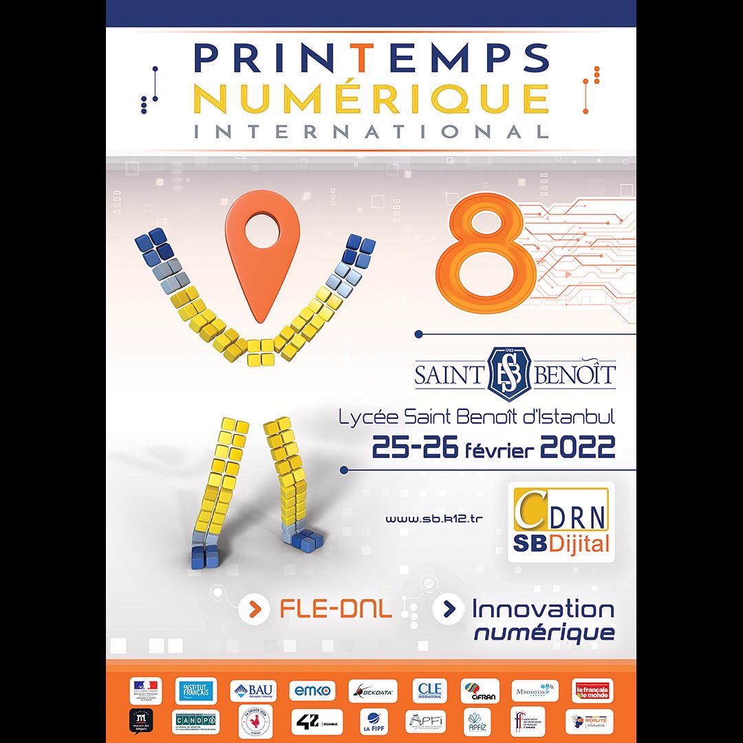 Printemps Numérique International 8 Uluslararası Dijital Bahar <a href="/LiseSaintBenoit/">Saint Benoît</a> <a href="/FranceaIstanbul/">La France à Istanbul - Fransa Ist Başkonsolosluğu</a> <a href="/ifturquie/">Institut français de Turquie</a> <a href="/Bahcesehir/">Bahçeşehir Uni (BAU)</a> <a href="/emkoegitim/">EMKO</a> <a href="/Bekdata/">Bekdata Teknoloji</a> <a href="/CLEinter/">CLE International</a> <a href="/olivier_masse/">CiFRAN</a> <a href="/emdlfle/">Maison des Langues</a> <a href="/reseau_canope/">Réseau Canopé</a> <a href="/LaFrenchTech/">La French Tech</a> @ecole42istanbul <a href="/FipfOrg/">FIPF.org</a> <a href="/twittAPFIZ/">APFIZ Association des profs de français-Izmir</a>