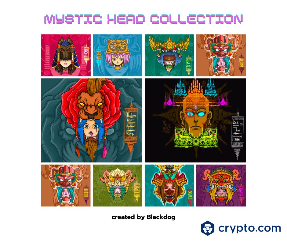Mystic Head Collection, Two new arrivals !
available on crypto.com/nft/collection…
#NFT #nftart #NFTs #NFTdrop #NFTartist #NFTCollection #NFTCommmunity #nftcollectors #NFTThaicommunity #NFTthaiartist #mystical