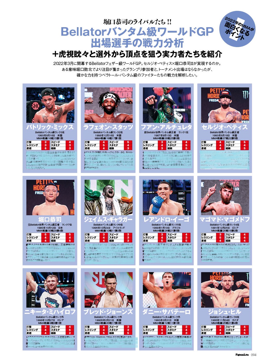 تويتر Fight Life ファイト ライフ 編集部 على تويتر 新刊告知 Fight Life Vol 発売中 堀口恭司のライバルたち Bellatorバンタム級ワールドgp出場選手の戦力分析 虎視眈々と選外から頂点を狙う実力者たちを紹介 ご購入はhttps T Co V02quojucr