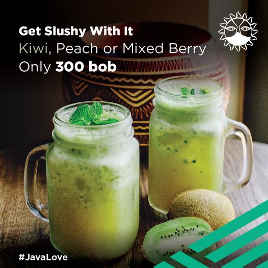 YayacentreKE's tweet image. Replenish your body with the great refreshing taste of Java House Kiwi, Peach and Mixed berry slushies. Available at the discounted price of 300 shillings at Java Yaya branch and your favourite food apps.
#JavaLove #JavaSlushies #YGoAnywhereElse #Yaya #cooldown #foodie