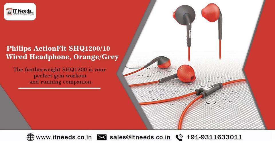 Itneedsestore's tweet image. Philips ActionFit SHQ1200/10 Wired Headphone, Orange/Grey:
The featherweight SHQ1200 is your perfect gym workout and running companion.
👉Contact:
iTNeedseStore:
D77, Sec 63, Noida, Up.
Ph: +919311633011
itneeds.co.in
#keyboard #homeappliances #electronicstool