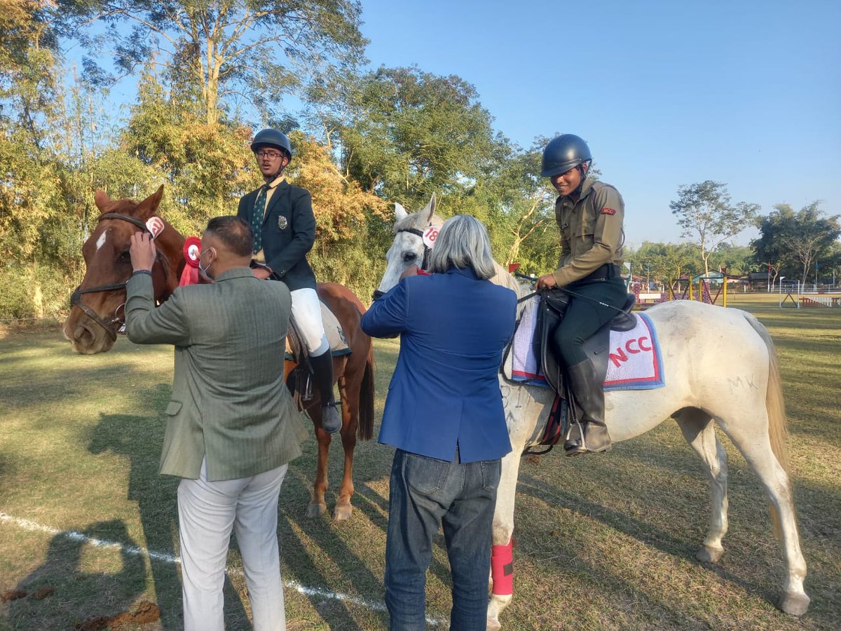 prodefgau's tweet photo. #DibrugarhHorseShow2022 
#NCC 
Cadets of 47 ASSAM R&amp;V Sqn NCC KHANAPARA continues to excel in the show.
* 1 Silver, 1 Bronze and 4th posn in tent pegging.
* 1 Gold in Jr Jumping
* 1 Silver in Open Hacks
* 1 Bronze in Open Fault
@nccner @HQ_DG_NCC @air_dibrugarh @PIB_Guwahati https://t.co/X0L9lFAeJf