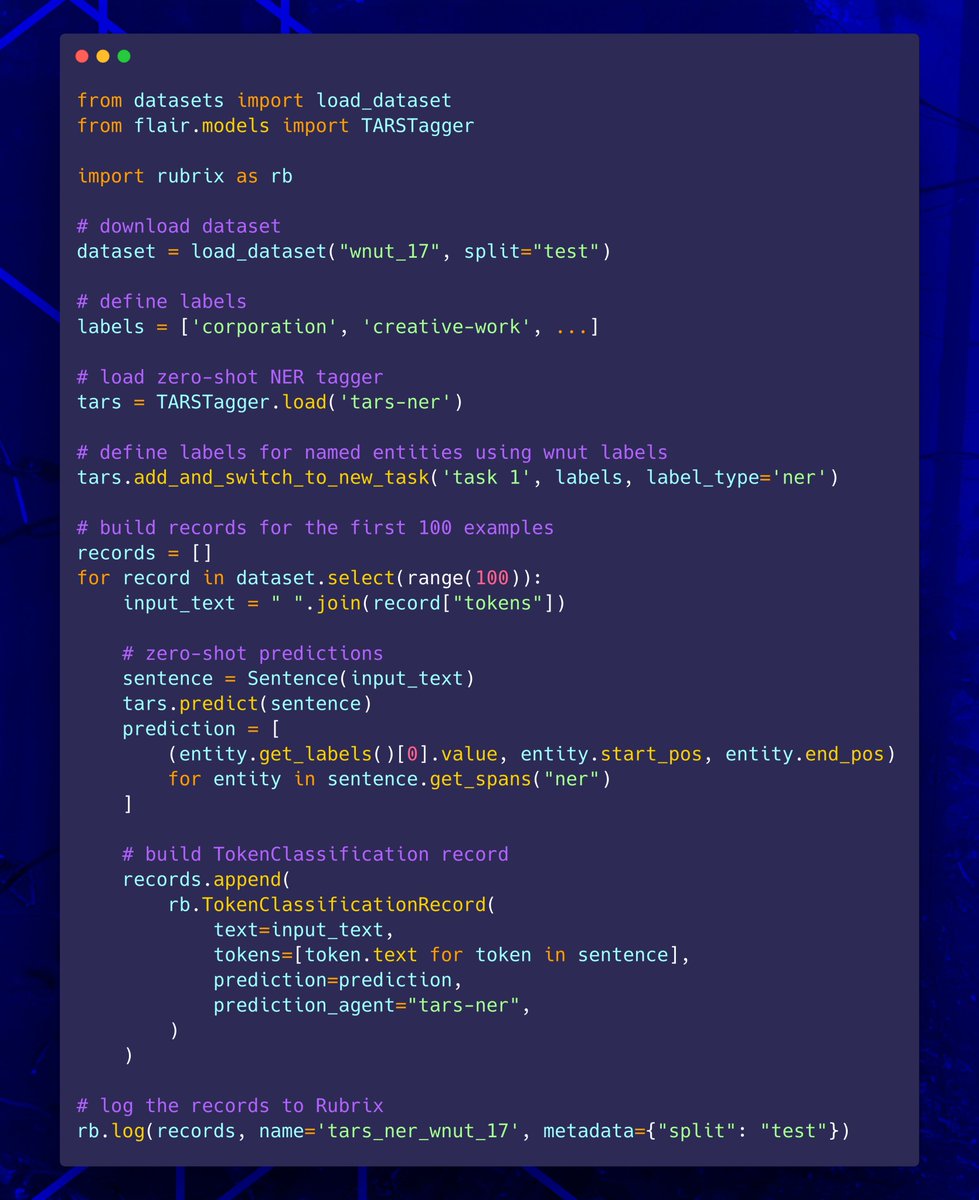 Rubrix Flairnlp Comes With A Zero Shot Ner Model For English How Good Is It With A Challenging Dataset Like Wnut17 Even More Interesting How Good Is This For Your Data Rubrix Flairnlp Comes With A Zero Shot Ner Model For English How Good Is It With A Challenging Dataset Like Wnut17 Even More Interesting How Good Is This For Your Data