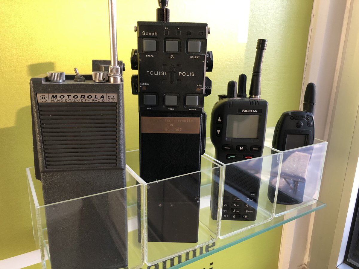 JVinkvist's tweet photo. E.g these State-of-The-Art Brands has been used for #PublicSafety Critical Comm in Finland from 90’s up to today. Terminals were in history bigger, nowadays @erillisverkot #Virve terminals are smaller 👍 @MotoSolutions #Sonab @nokia @Airbus_SLC https://t.co/zTclEkQTTH