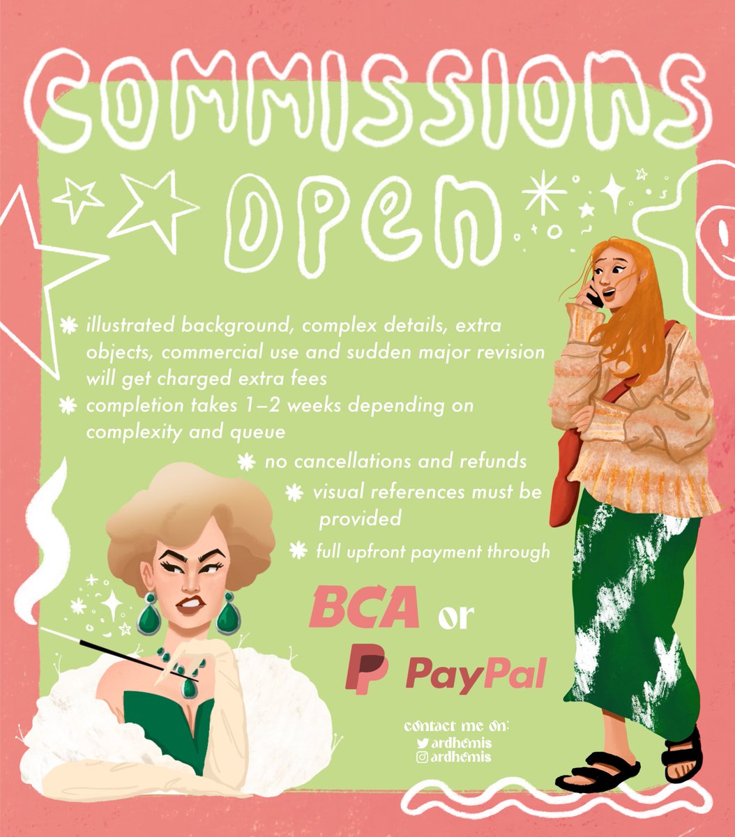 ardhemis's tweet photo. [HELP RT] URGENT COMMISSION!!

hi everyone, i really need money asap because i have to pay some bills. i have 5 slots available. DM me for any inquiries.

more info here: https://t.co/8g6A1eA40Y 

 #CommissionSheet #CommissionArt  #commissionsopen #opencommissions #ArtCommission https://t.co/U2UjTIv7Ed