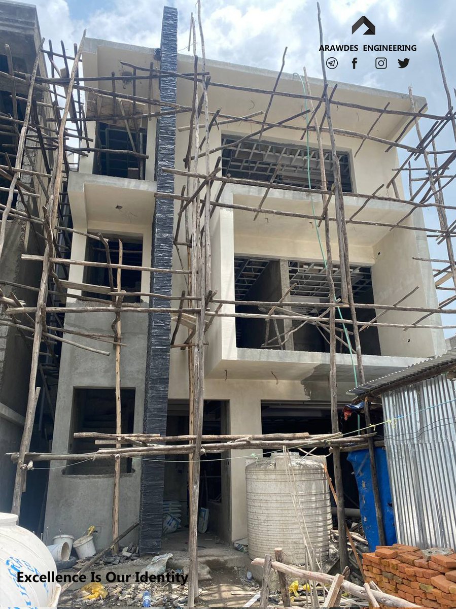 EphremT24889626's tweet photo. Project: Residential Building 
Location: Addis Ababa, CMC
Plot Area: 115 sqm
It has 6 Bed Rooms &amp; 5 Bath Room
No of parking 1
with Half Basket Court 
#architects #constructionworker #Interiors #design #Ethiopia #modernart #HouseHunters #artworkอซทซ #architect #archi # https://t.co/D6slP1vhiS