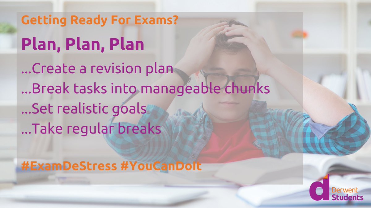 It's that time of year again - Exams!🙁 and for some of our residents it's stressful! So over the next couple of weeks we'll be sharing some handy tips to help you through #ExamDeStress #exams #YouCanDoIt