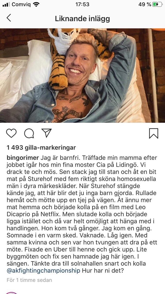 Det har aldrig och kommer heller aldrig skrivas en starkare caption