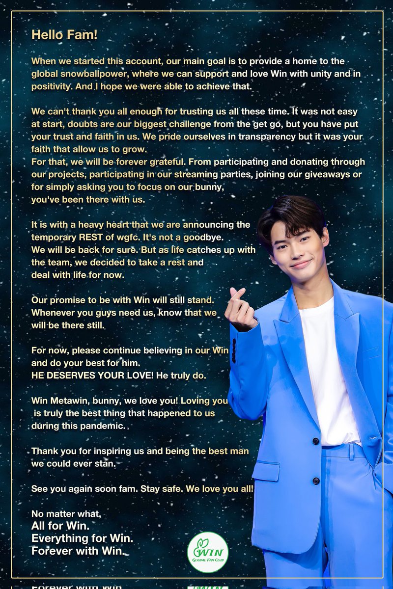 WIN GLOBAL FAN CLUB tweet media