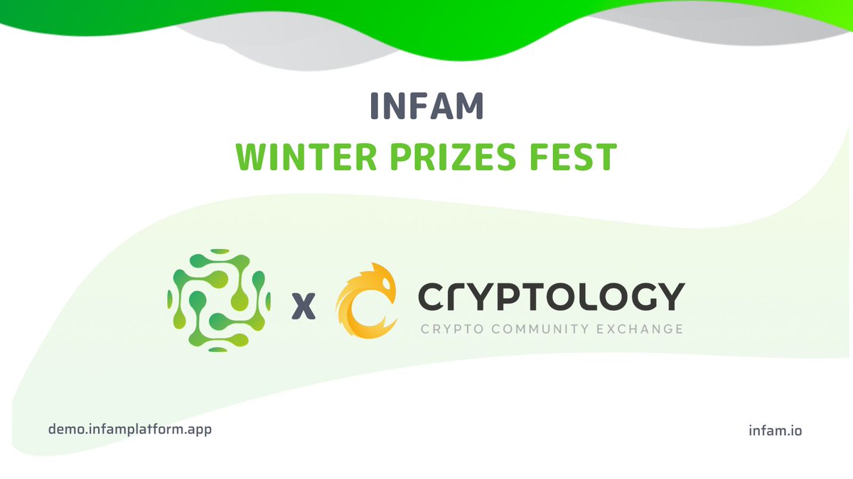 Infam_platform's tweet photo. 💥NEW #INFAM TOKEN CONTESTS from @Cryptologyexch 

🎁Trading Benefit (For users that get 1st $INF INVEST EARN)
🎁First Deposit Benefit (For new users that deposit INF INVEST EARN

Start now ➡️ https://t.co/YKHxzim5Lh

#Giveaway #InfamToken #Airdrop https://t.co/LStrIRZOYY