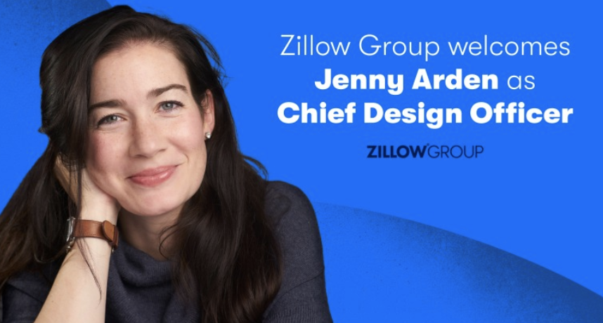 Thrilled to welcome <a href="/jarden/">Jenny Arden (she/her)</a> as <a href="/ZillowGroup/">Zillow Group</a>'s first Chief Design Officer! Jenny is a fantastic addition to the team who will help deliver a more integrated customer experience for everyone on Zillow. bit.ly/3F5qlEj