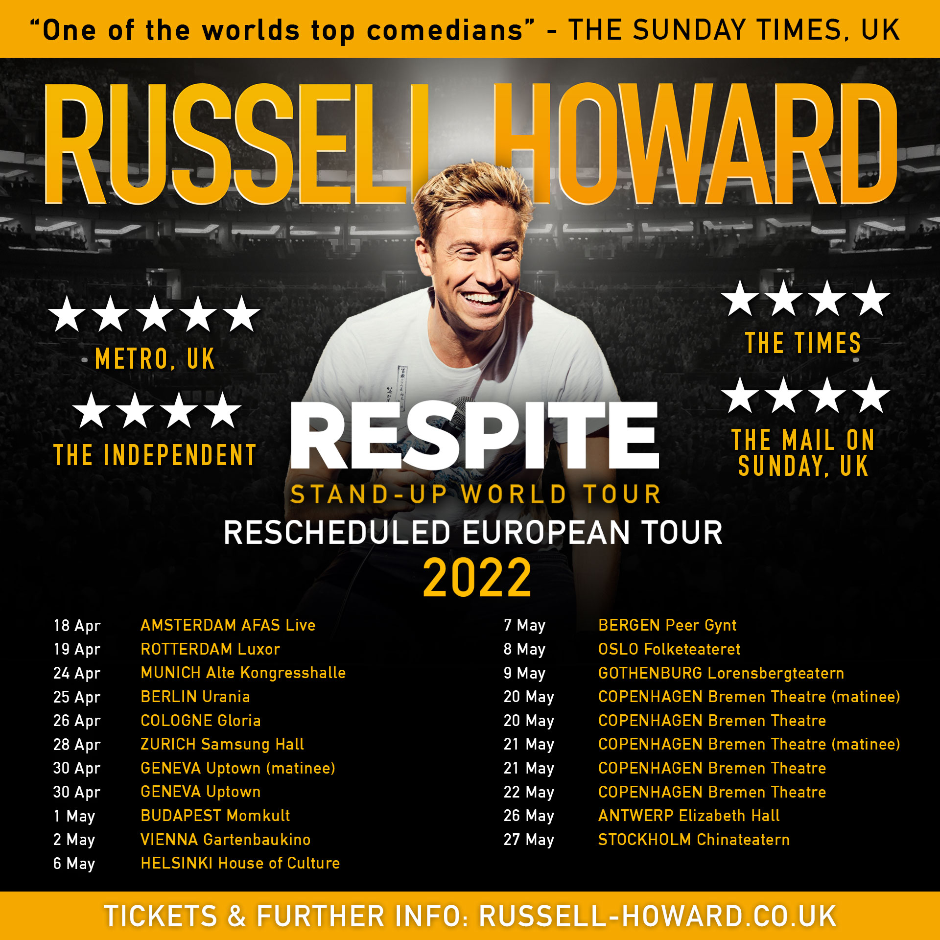 Russell Howard 2022