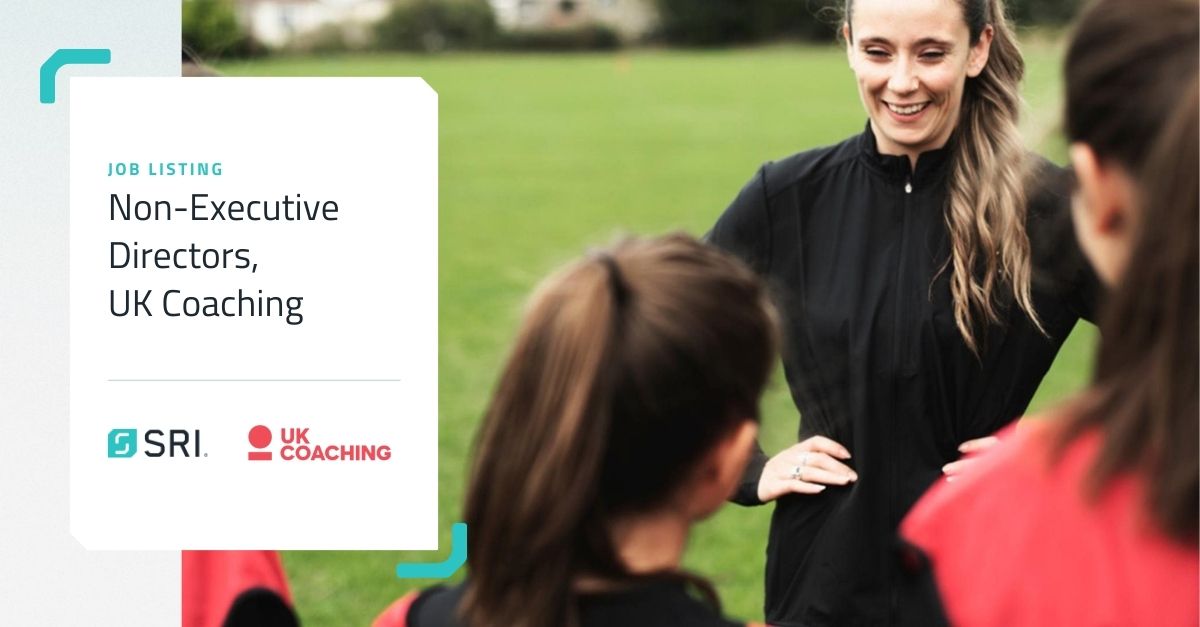 SRI is delighted to be partnering with UK Coaching, an organisation which develops inspiring coaches to bring #GreatCoaching to the lives of millions. Apply now: lnkd.in/dDnPzVxD