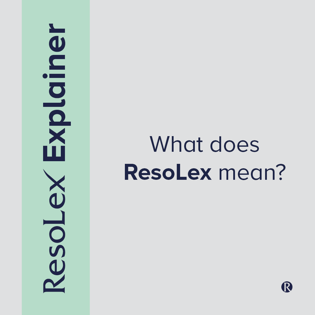 ResoLex_UK's tweet photo. When the company was founded, the purpose was to resolve disputes without the need for litigation. With that in mind, the term Reso is short for 'resolution' and the term Lex is Latin for 'law'. Put the two together and you have resolution before law: ResoLex. #ResoLexExplainer https://t.co/ClZ8boEMjk