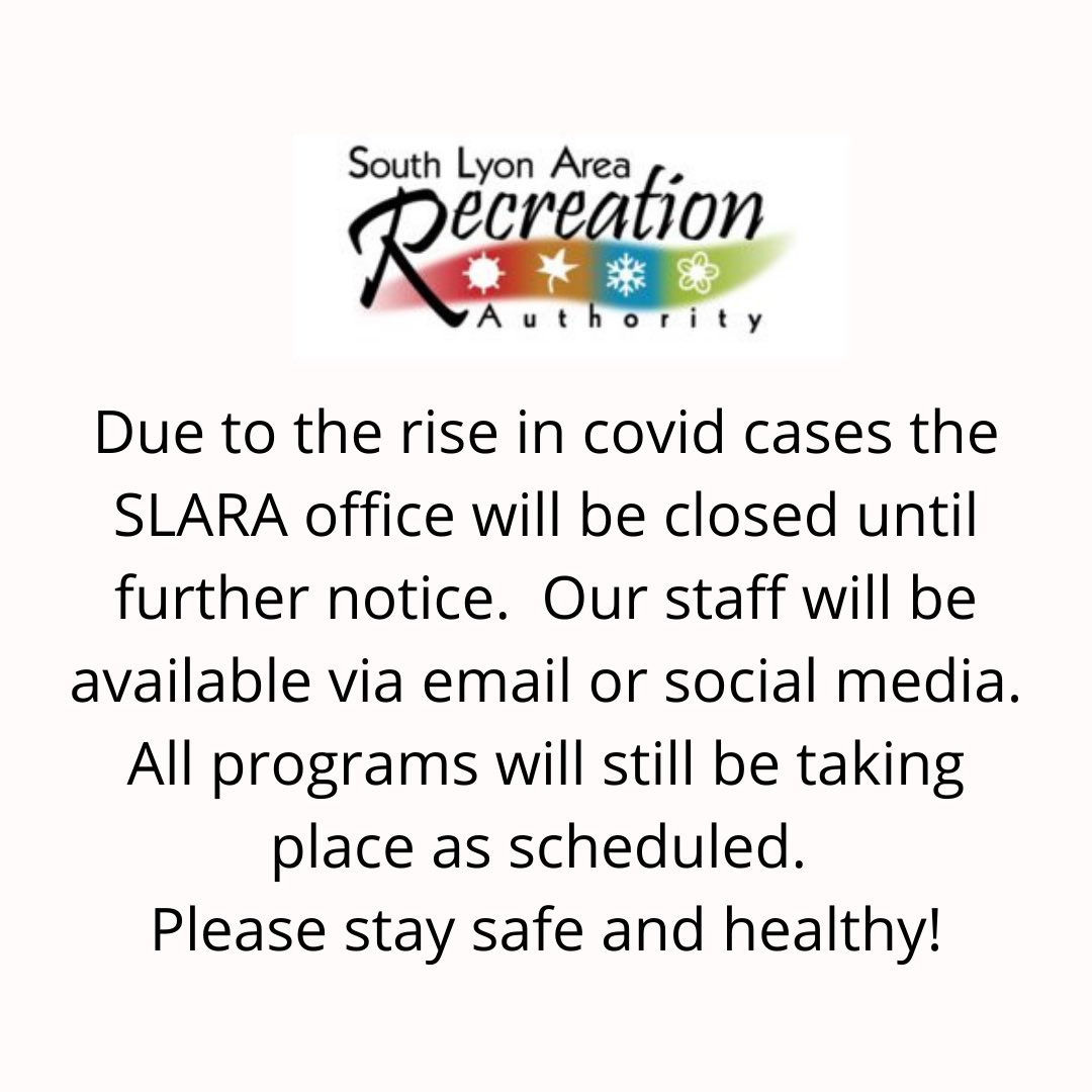 South Lyon Area Recreation Authority (@southlyonrec) on Twitter photo 