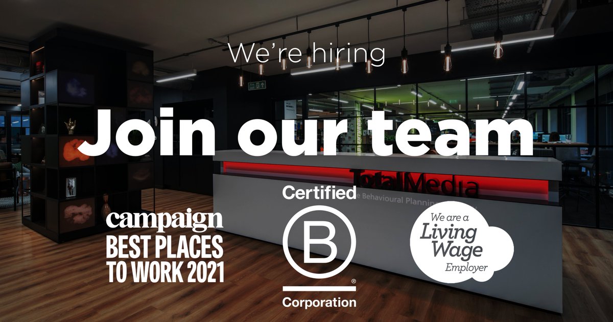 New year, new job...?

We are growing and as such are #hiring for several fantastic roles across the agency at various levels and locations!

For full job listings check out our website: lnkd.in/d3RhwzkN

#jobs #media #recruitment