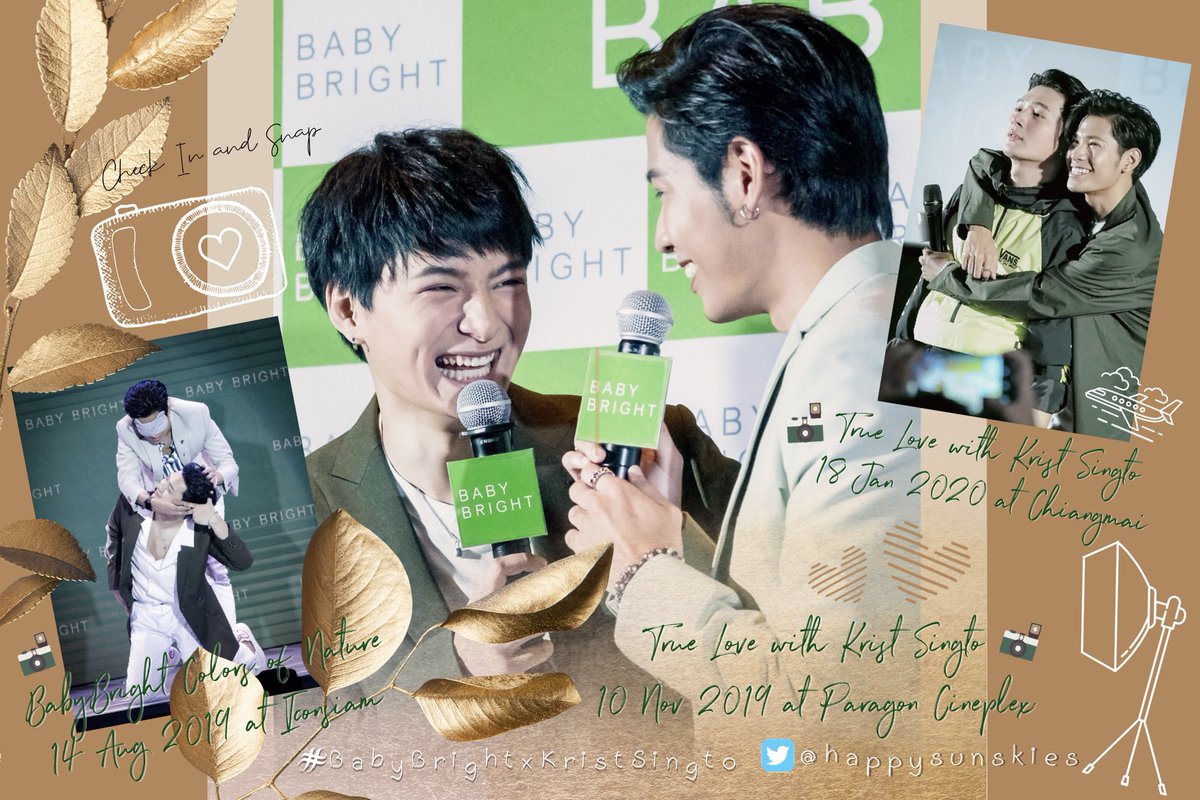 ขอบคุณ BabyBright ที่คอยมอบโอกาสดีๆให้แฟนๆได้ไปเก็บภาพประทับใจในงานอีเวนท์ต่างๆเสมอมา.. ไม่ว่าจะได้เห็นผ่านตา หรือผ่านเลนส์ ล้วนแต่เป็นภาพแห่งความทรงจำที่ดี เป็นความสุขที่ไม่มีวันลืมเลยค่ะ 🥰📸

#BabyBrightxKristSingto
#เพียงภาพเอ่ยร้อยเรียงเรื่องราว #TheJourneyOfUs