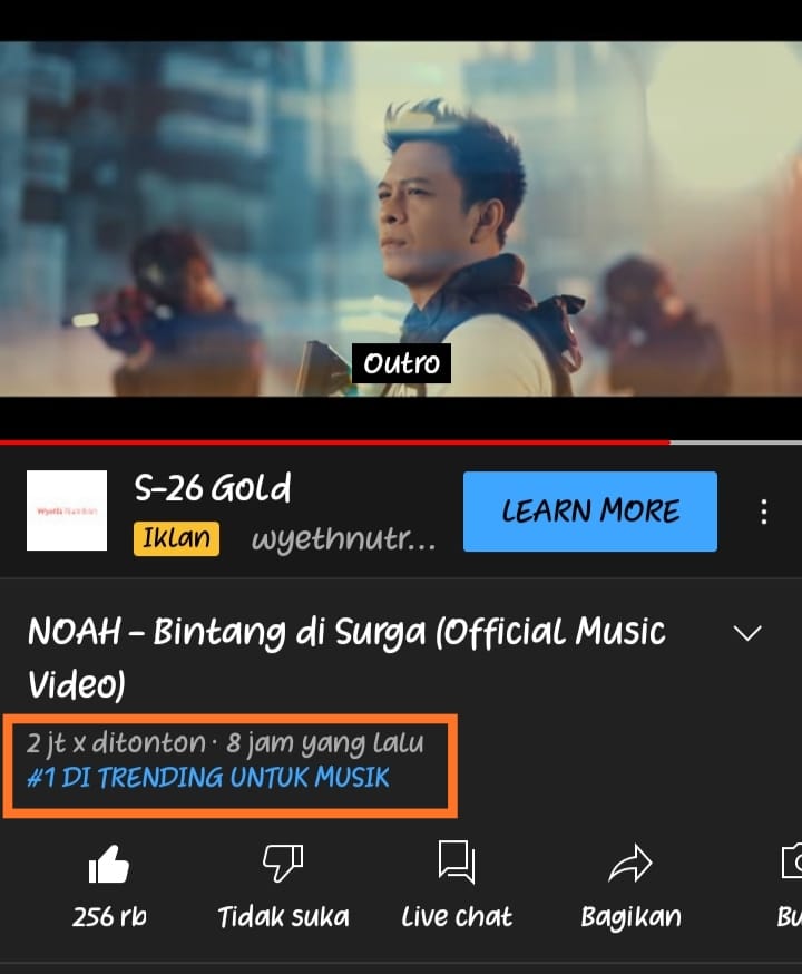 Alhamdulillah, dalam 8 jam sudah #1 
Terimakasih Sahabat
Bintang di surga