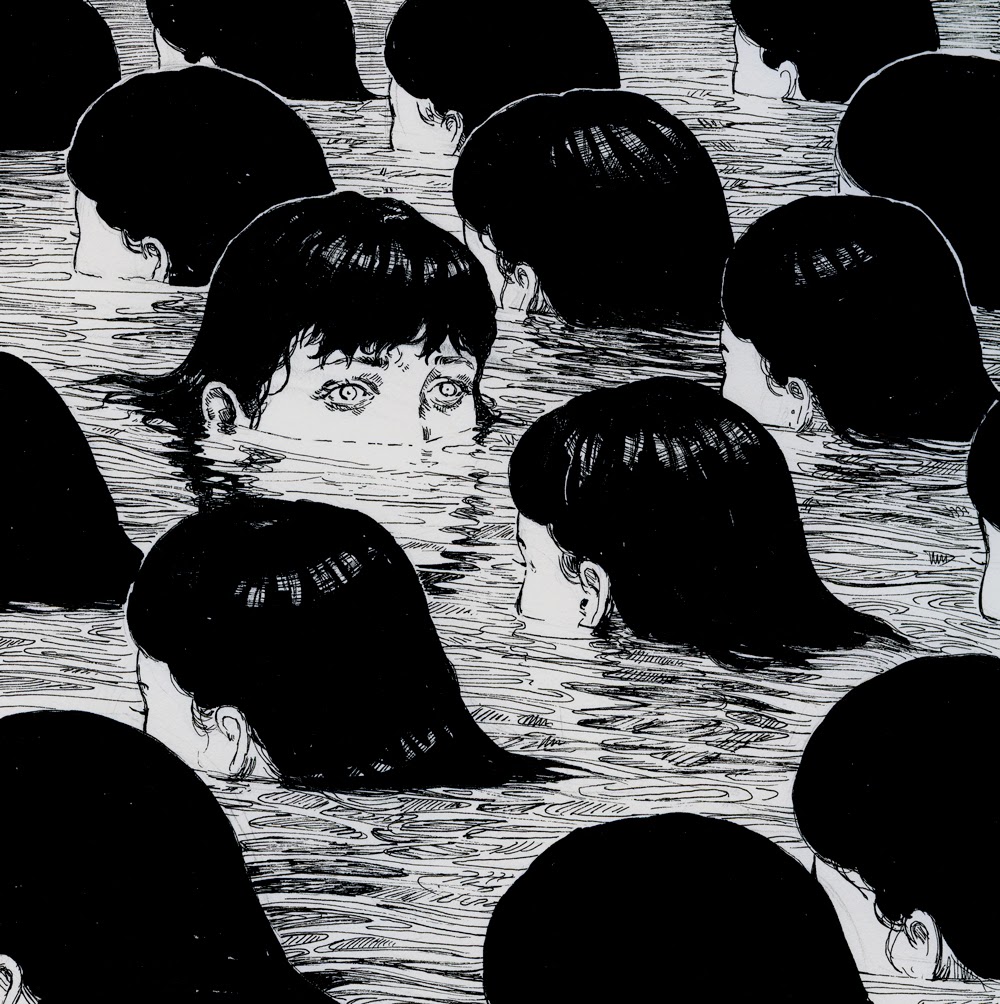 MilesJohnston's tweet image. Ink version and oil painted version