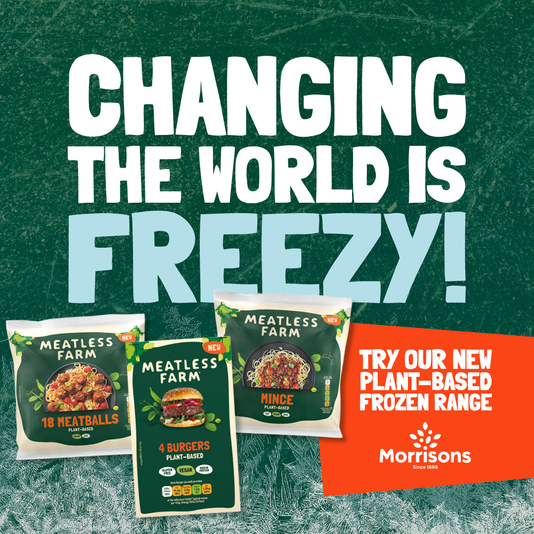 Being a Meaty Hero is easy peasy with our NEW Morrisons frozen range❄️ Made with our famous pea protein, our new frozen sausages, mince, meatballs, chicken burgers, and burgers are ready to save the day. ℹ️ To shop now visit: bit.ly/3zBvNO9