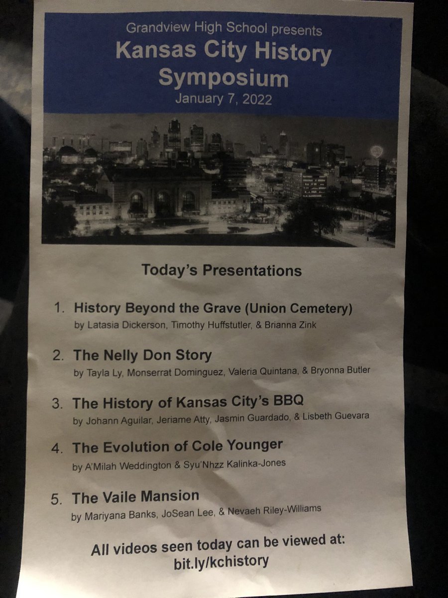 Kansas City History Symposium at <a href="/GrandviewCSD4/">Grandview C-4 School District</a> High School. Learned so much history of KC from our students!  Inspiring!  <a href="/MissEuuuuston/">Diane Euston</a> @GHSRudolph <a href="/DrJamie2b/">Jamie Russell, Ed.S.</a> <a href="/krodrequez/">Dr. Kenny Rodrequez</a>