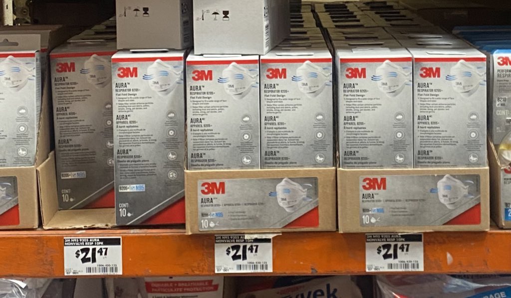 Best thing you can do today besides getting vaccinated and boosted? Go to Home Depot and buy these 3M Aura N95 masks. Play defense not offense with #covid19.