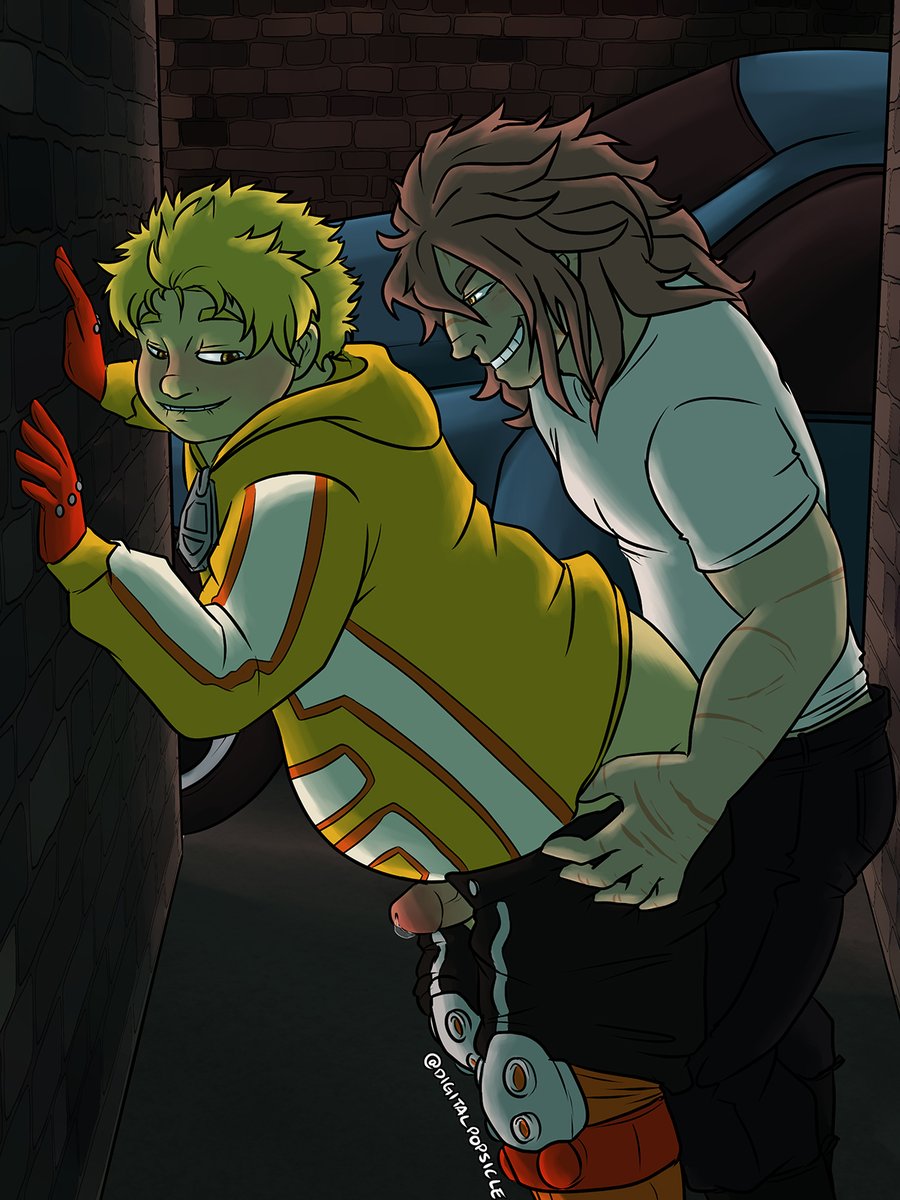 kinkypopsicle's tweet photo. [#bnha, rappa, fatgum, rapgum, nsfw]

i seem to have a running theme where these boys just can't wait to get home to fuck :T https://t.co/77pQkmSxnF