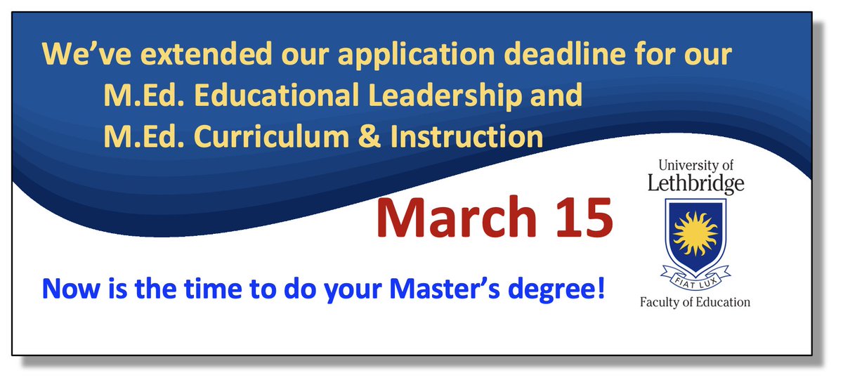 It's time to do your Master's degree!  2022!
