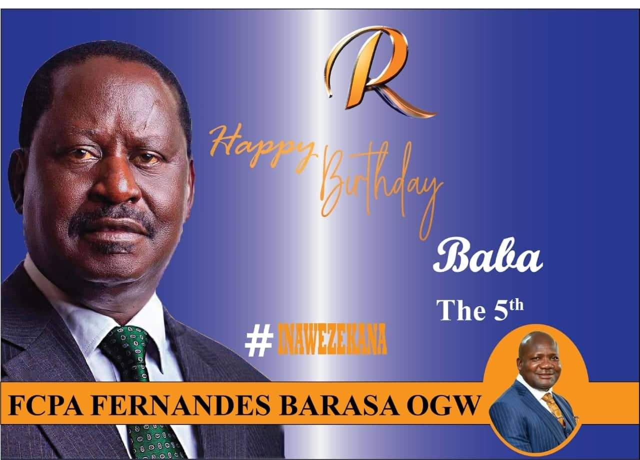 Happy birthday the 5th, Raila Odinga.
Your forthcoming win is a win for democracy, Sanity and unity of our country 