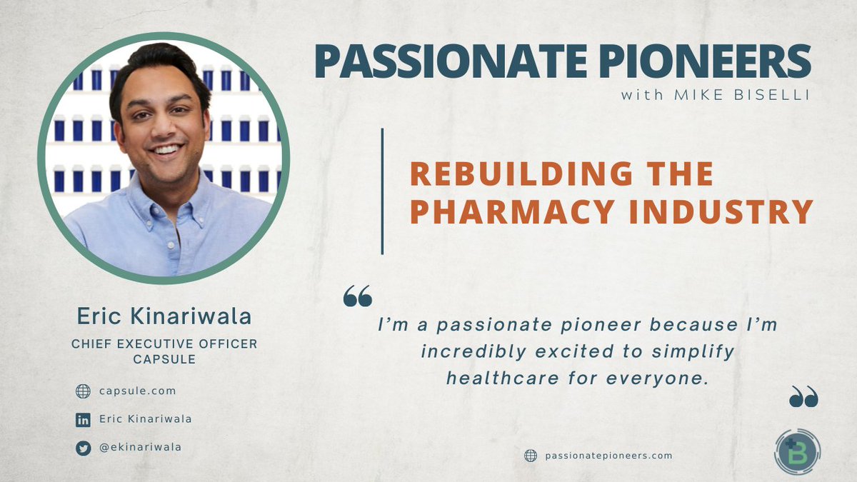 Hear our founder & CEO @ekinariwala speak with @mikebiselli about why @capsulecares is passionate about simplifying healthcare for all. player.captivate.fm/episode/53572a…