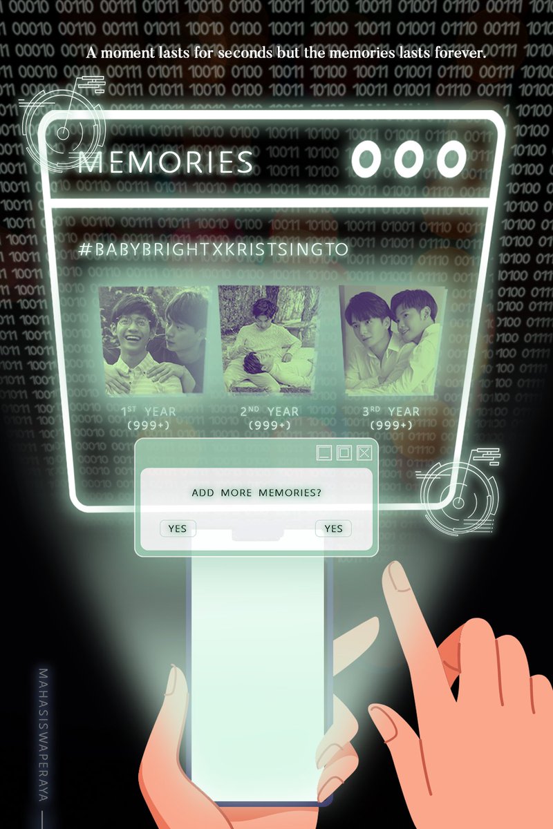 As an international fan, I have only participated in every BBB's event with Krist Singto for the past 3 years through social media. And I'm very impressed w/ every moment created! So, add more memories? 

#TheJourneyofUs
#BabyBrightxKristSingto 
#เพียงภาพเอ่ยร้อยเรียงเรื่องราว
