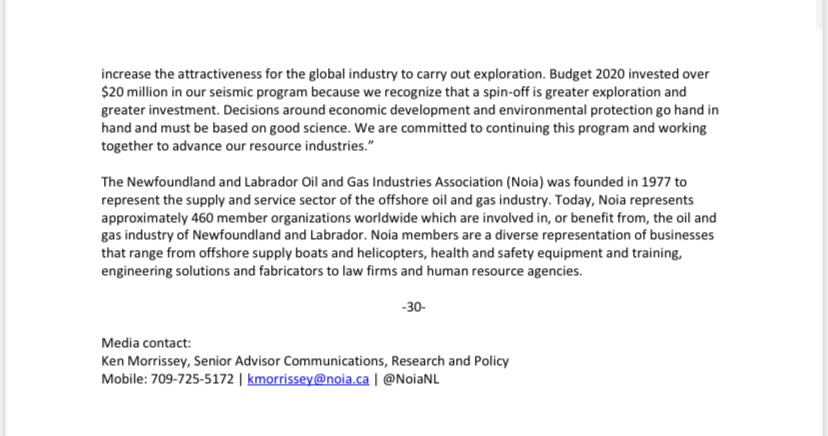 ICYMI: Noia Responds to Provincial Government Offshore Seismic Program Decision
noia.ca/2022/01/noia-r… #MyOffshoreMyFuture #NewfoundlandandLabrador #Offshoreoilandgasindustry