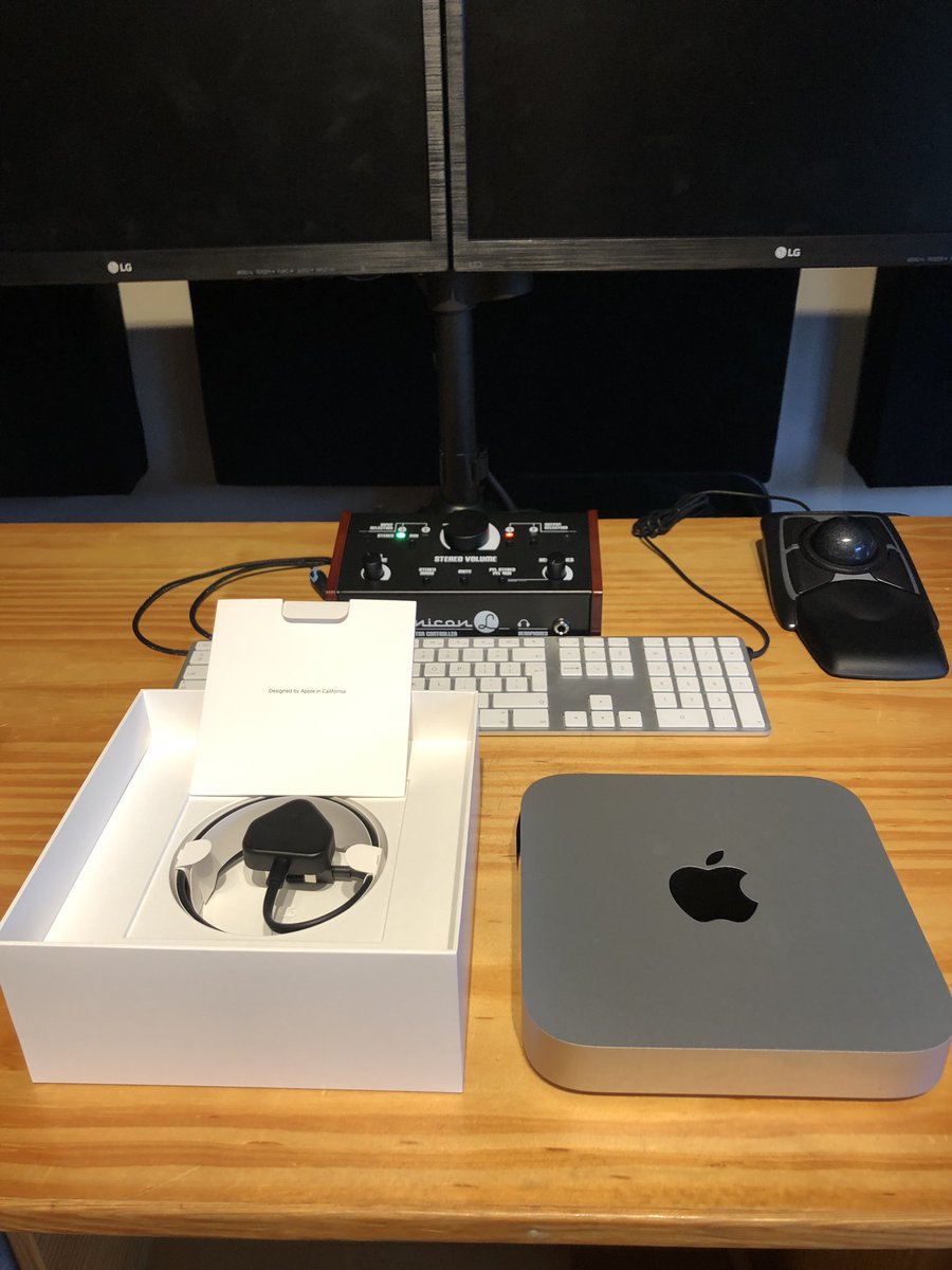 solitairestudi3's tweet photo. The studio is getting a new M1 mac mini upgrade today. 😁 Who said Christmas is over? 😬 #recordingstudio #m1macmini https://t.co/FXbvAiefQY