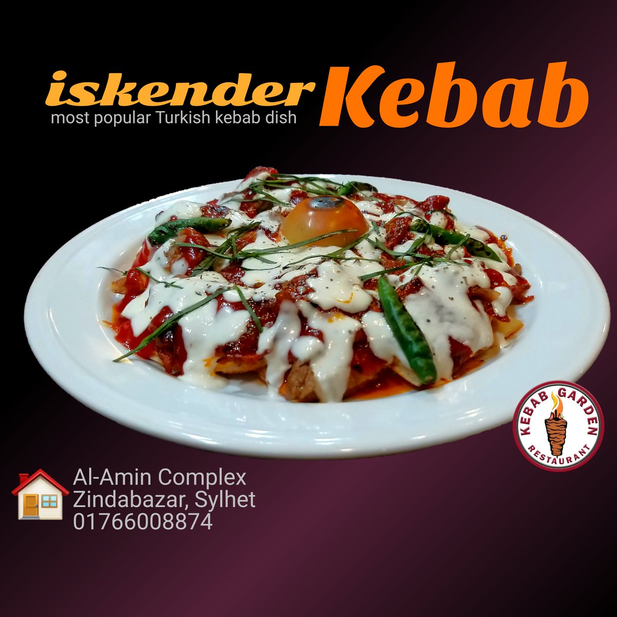 GardenKebab's tweet photo. iskender Kebab 
Traditional authentic Turkish kebab https://t.co/0UBfrALnGc