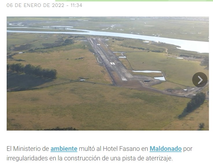 maqui13's tweet photo. En Maldonado, un hotel hizo una pista privada sin permisos. 🌳

Ante denuncia de vecinos y organizaciones zonales apareció el Ministerio de Ambiente.  

Solución: pagan multa y listo, ya la habilitaron. 🤑 https://t.co/o6M1HFnaH6